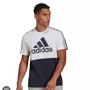 Adidas Black and White Logo T-Shirt